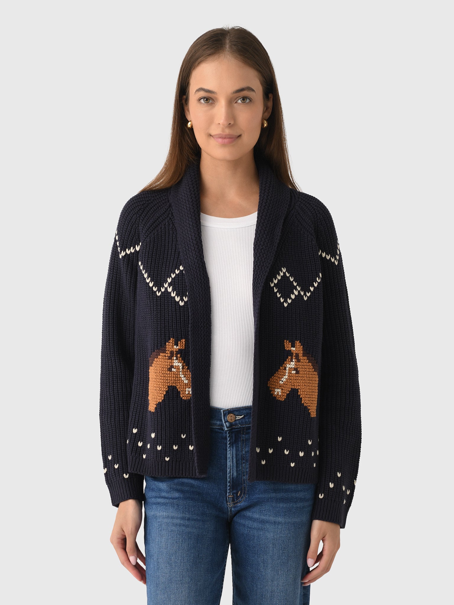 The Great Women's The Horse Lodge Cardigan - Saint Bernard