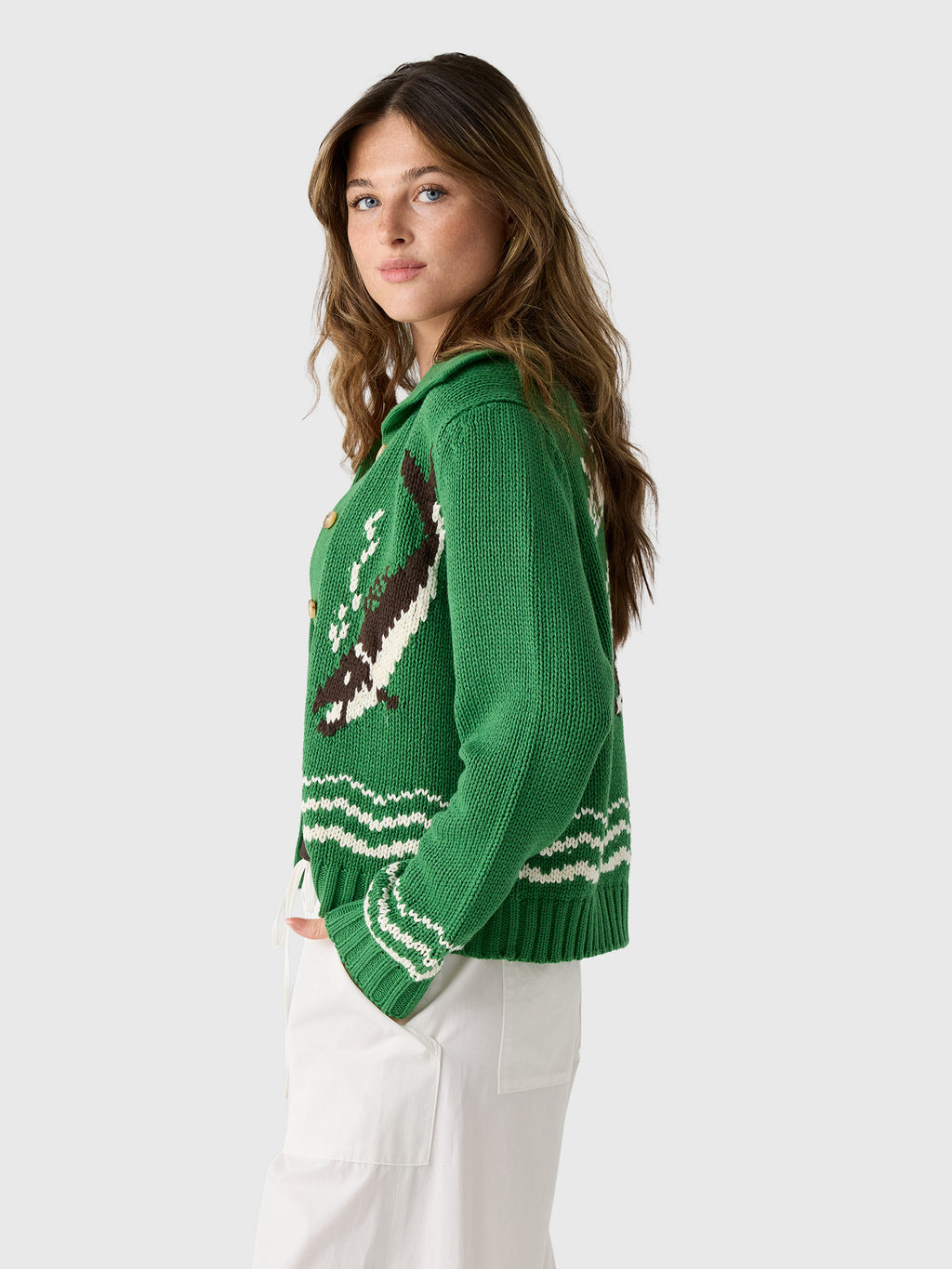 The Great Women's The Bass Cardigan - Saint Bernard