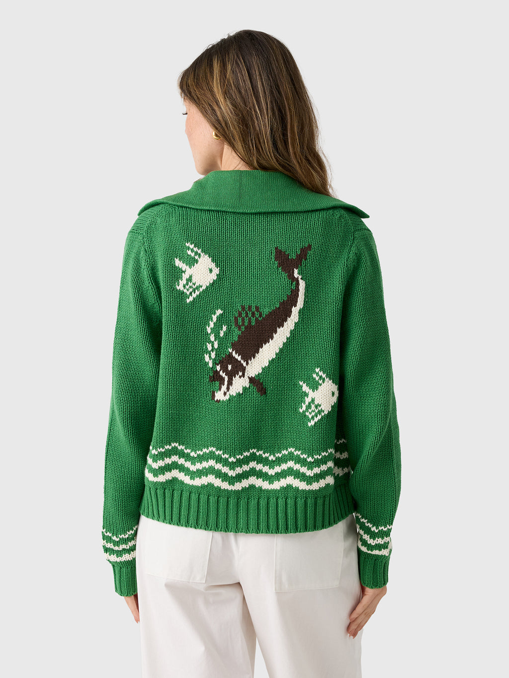 The Great Women's The Bass Cardigan - Saint Bernard