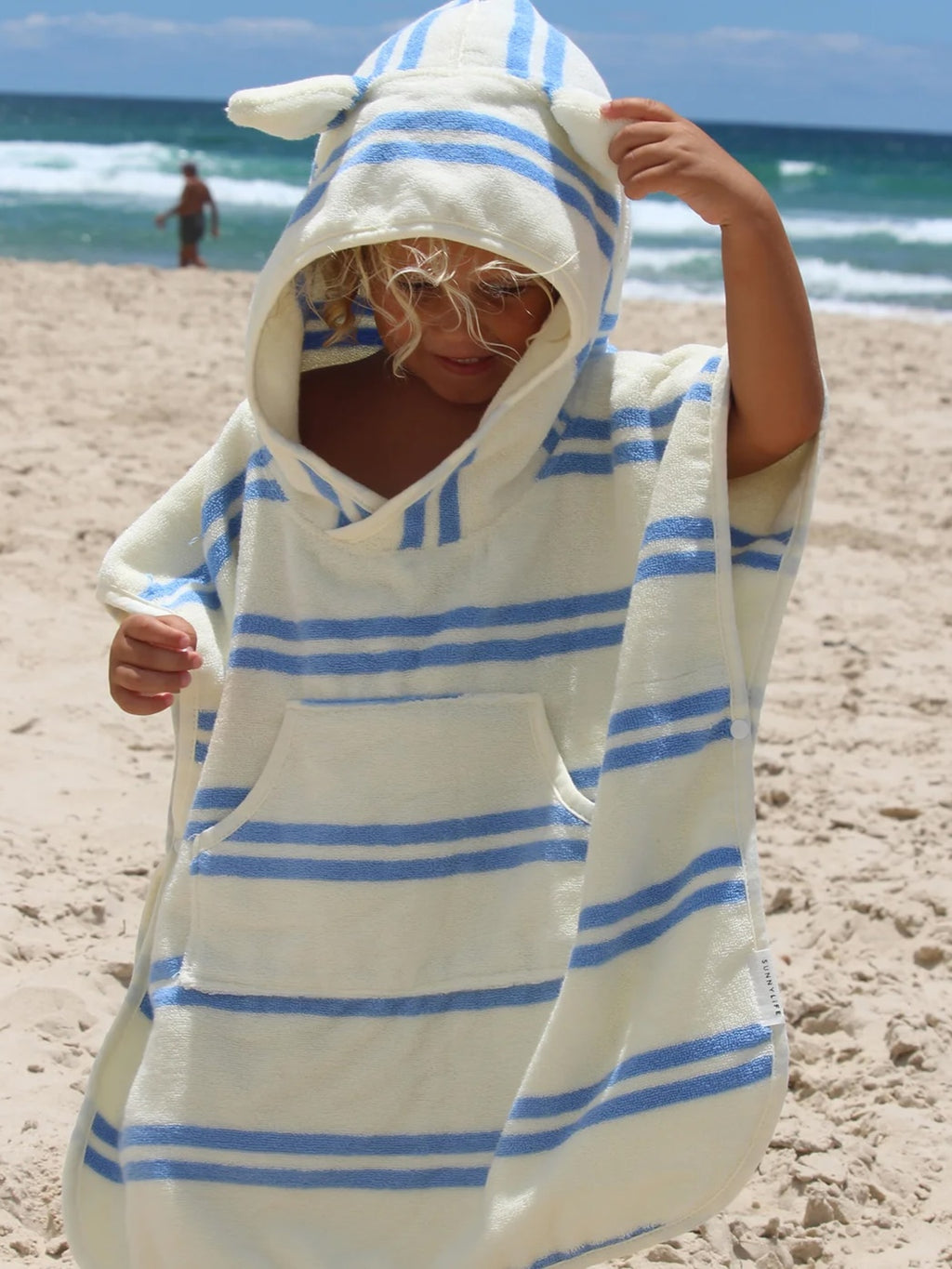 Sunnylife Kids' Sammy The Seagull Beach Poncho Towel - Saint Bernard