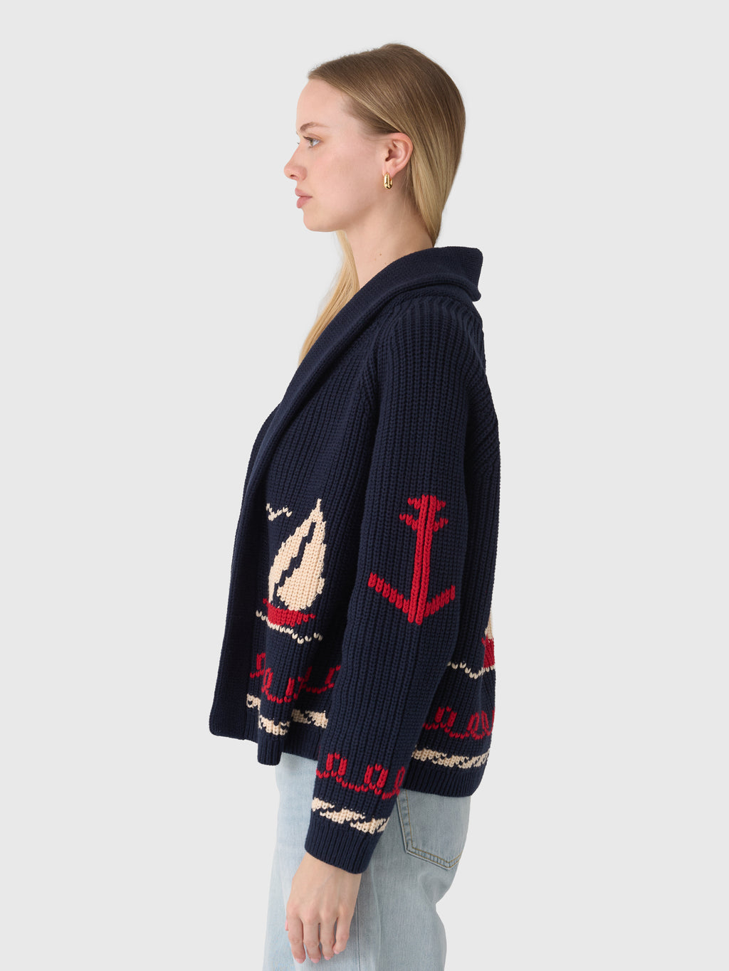 The Great Women's The Sailboat Lodge Cardigan - Saint Bernard