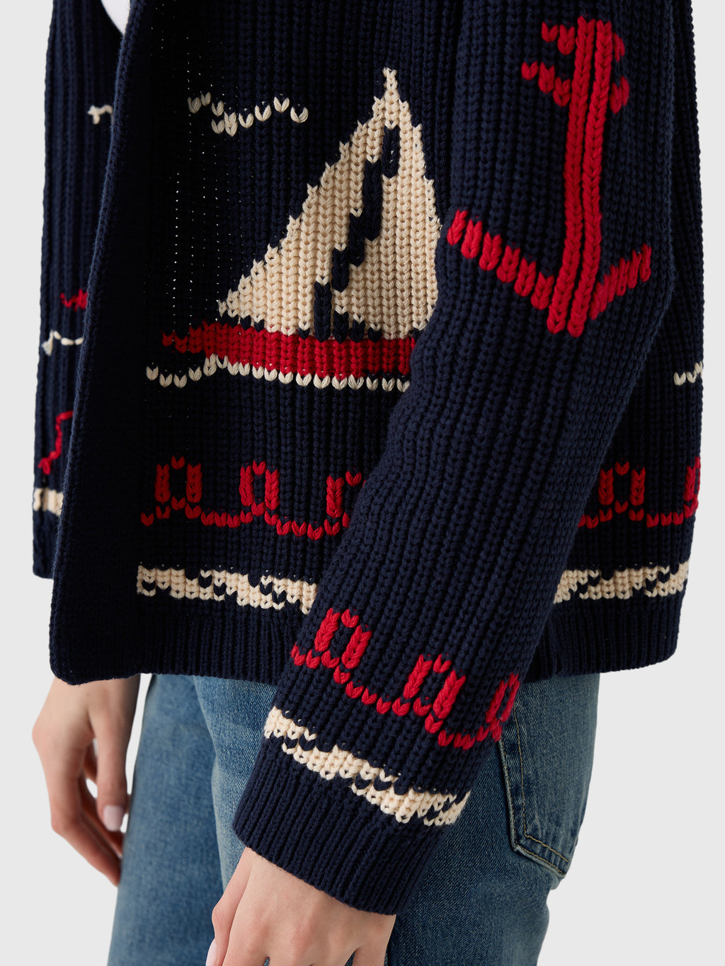 The Great Women's The Sailboat Lodge Cardigan - Saint Bernard