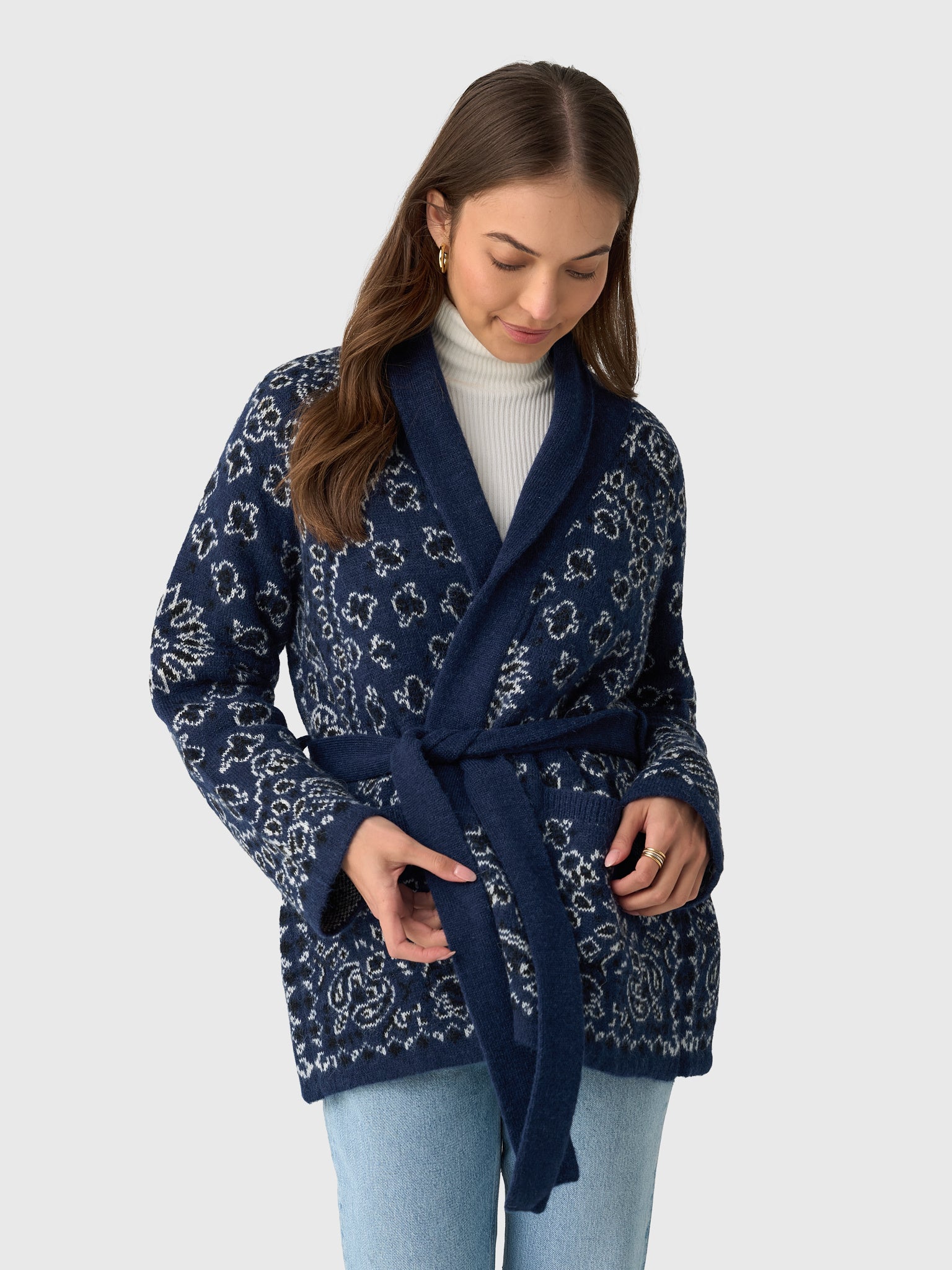 The Great Women's The Bandana Riding Cardigan - Saint Bernard
