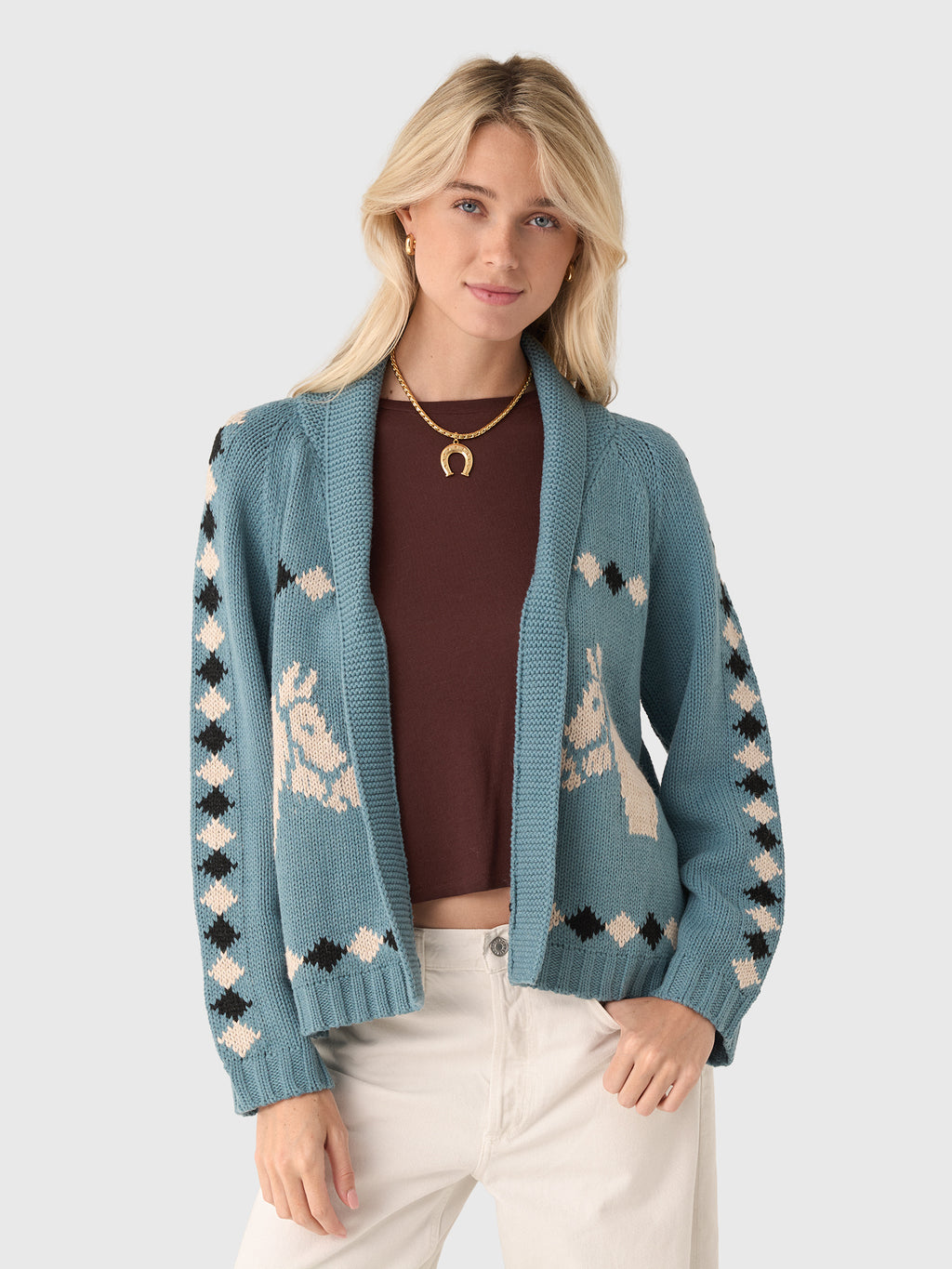 The Great Women's The Stable Lodge Cardigan - Saint Bernard