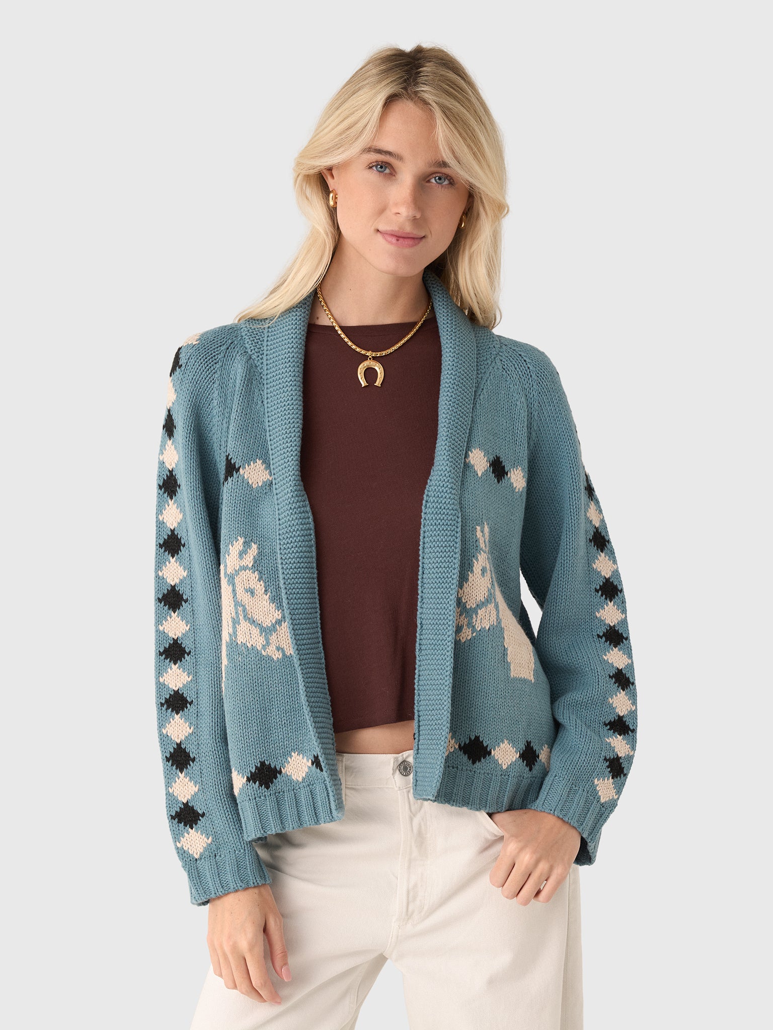 The Great Women's The Stable Lodge Cardigan - Saint Bernard