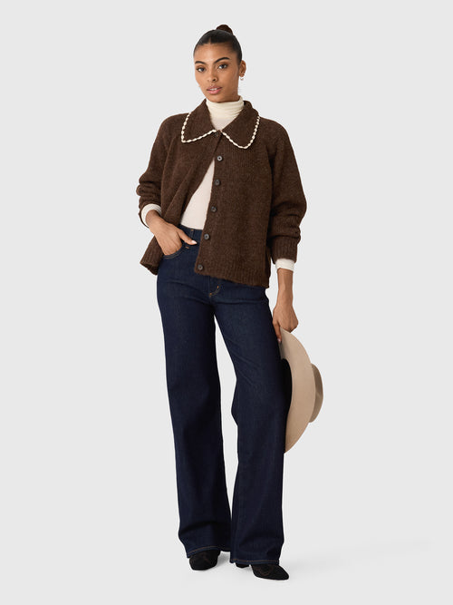 The Great Women's The Crochet Collar Cardigan