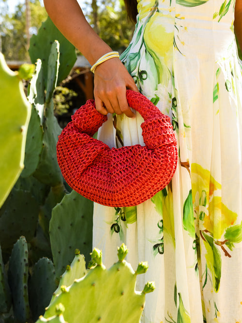 Simon Miller Raffia Lopsy Bag