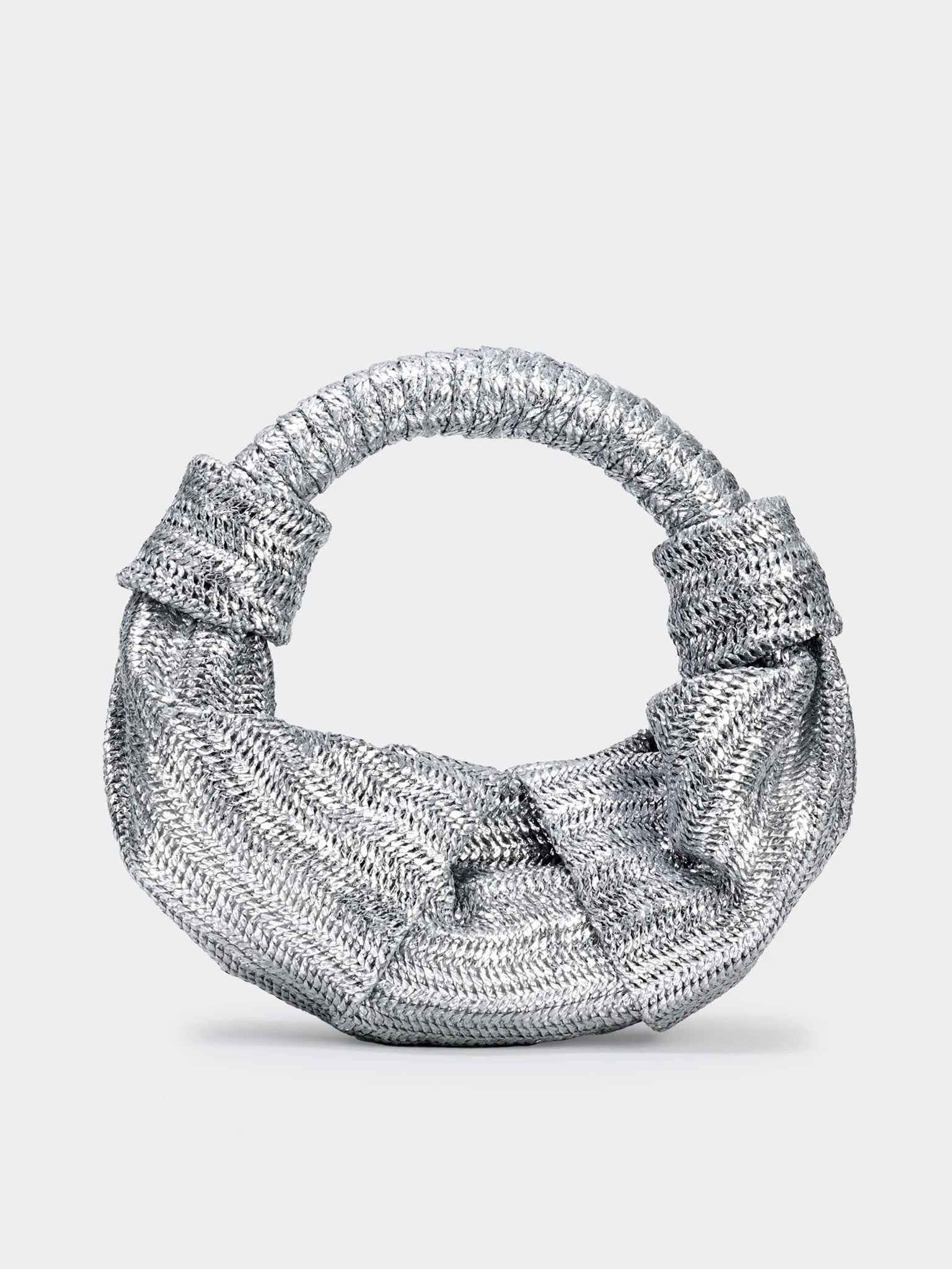 Simon Miller Metallic Raffia Lopsy Bag - Saint Bernard