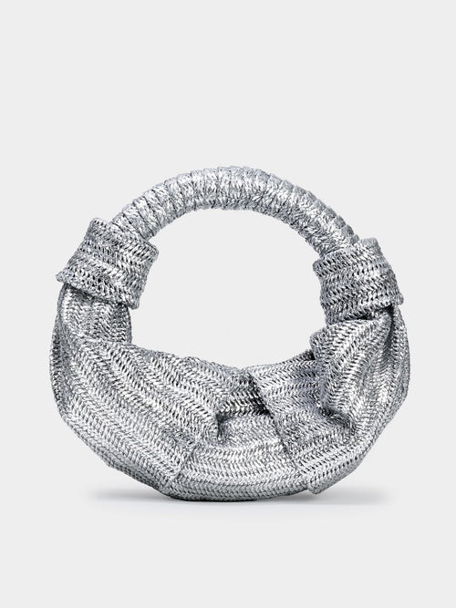 Simon Miller Metallic Raffia Lopsy Bag