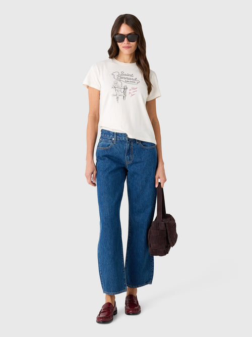 Re/Done Women's Exclusive Saint Bernard Saloon Tee - Saint Bernard