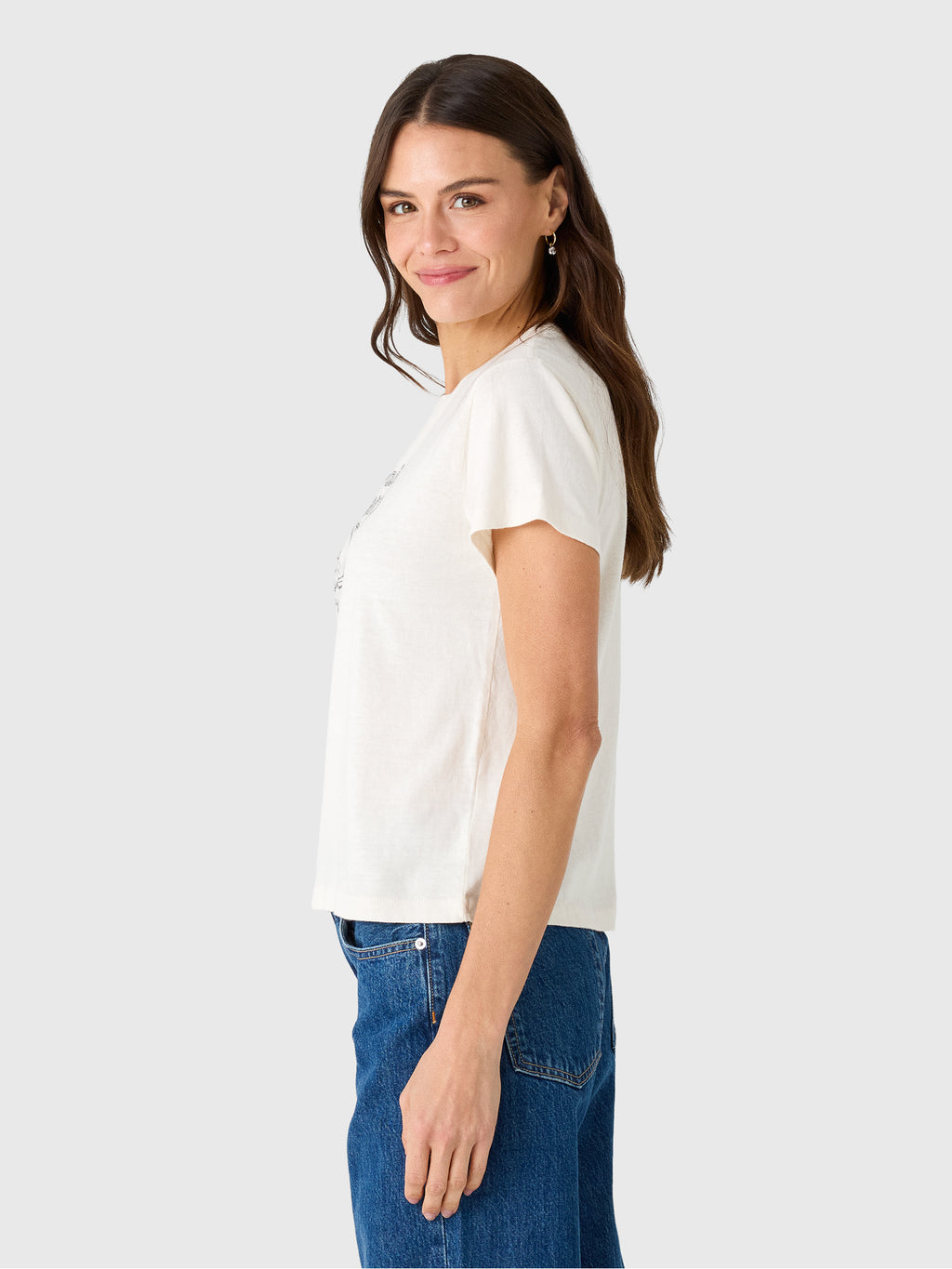 Re/Done Women's Exclusive Saint Bernard Saloon Tee - Saint Bernard