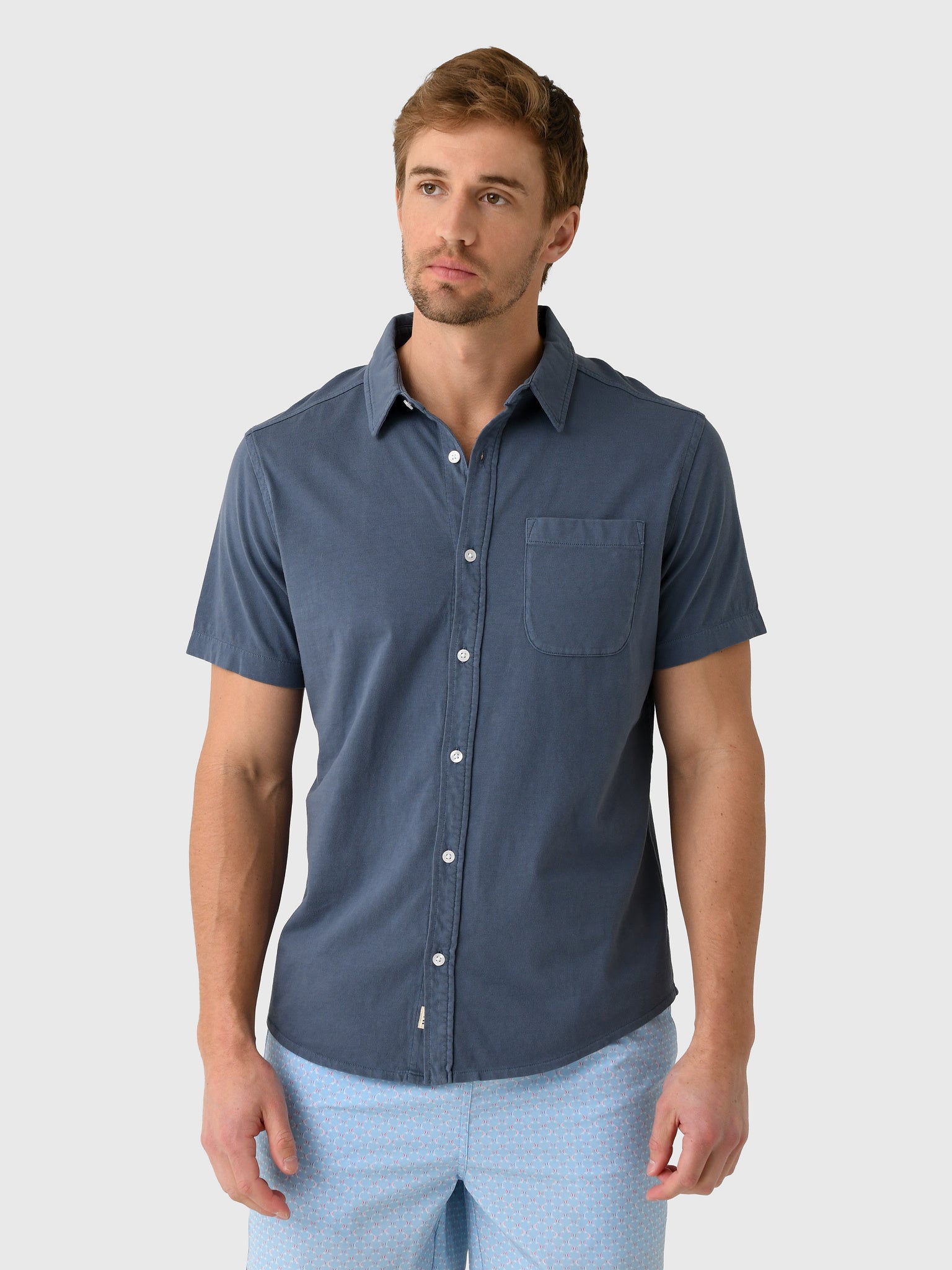 Fair Harbor Men's The Saltaire Short Sleeve Shirt - Saint Bernard
