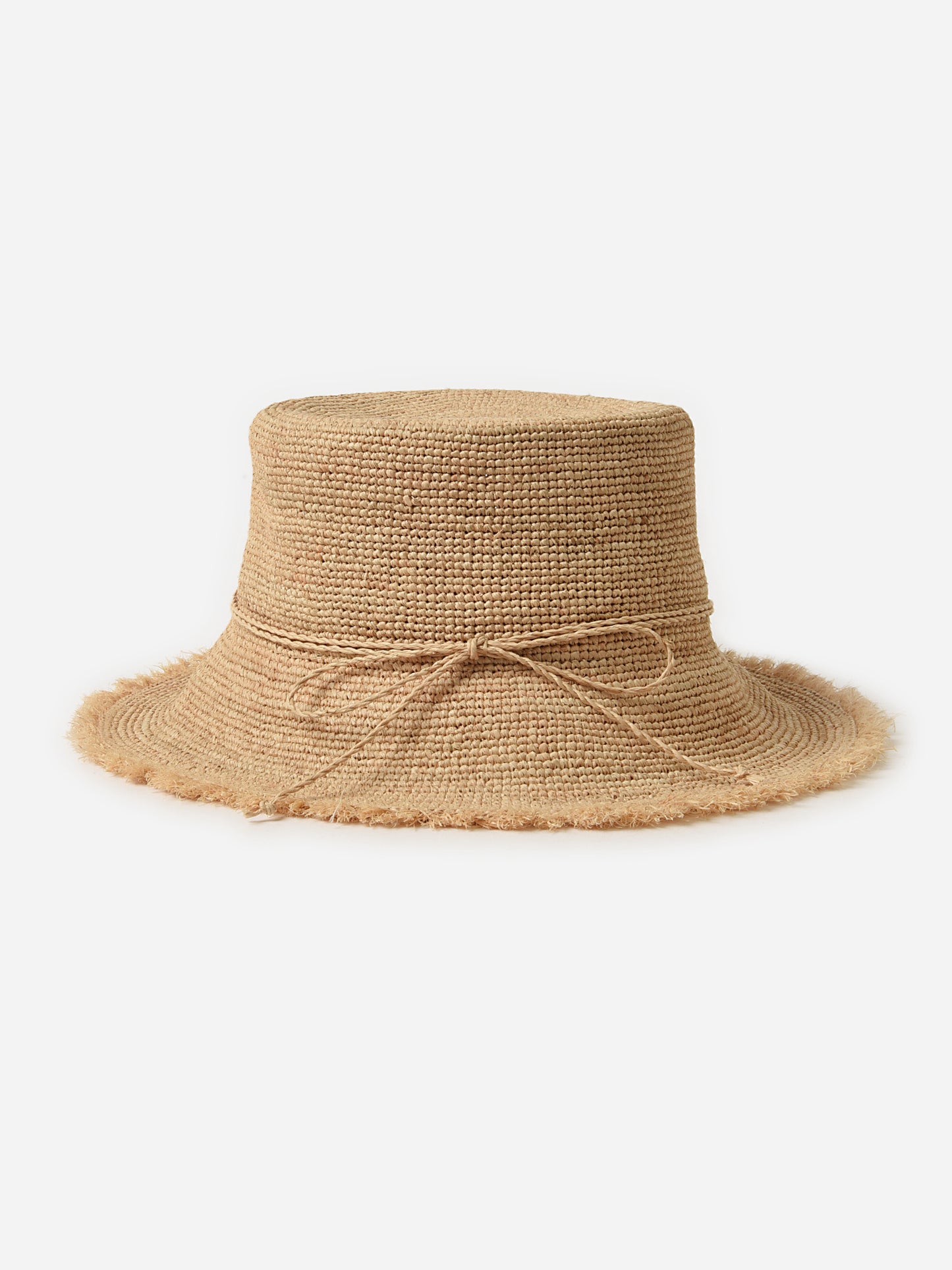 Hat Attack Women's Packable Raffia Bucket Hat - Saint Bernard