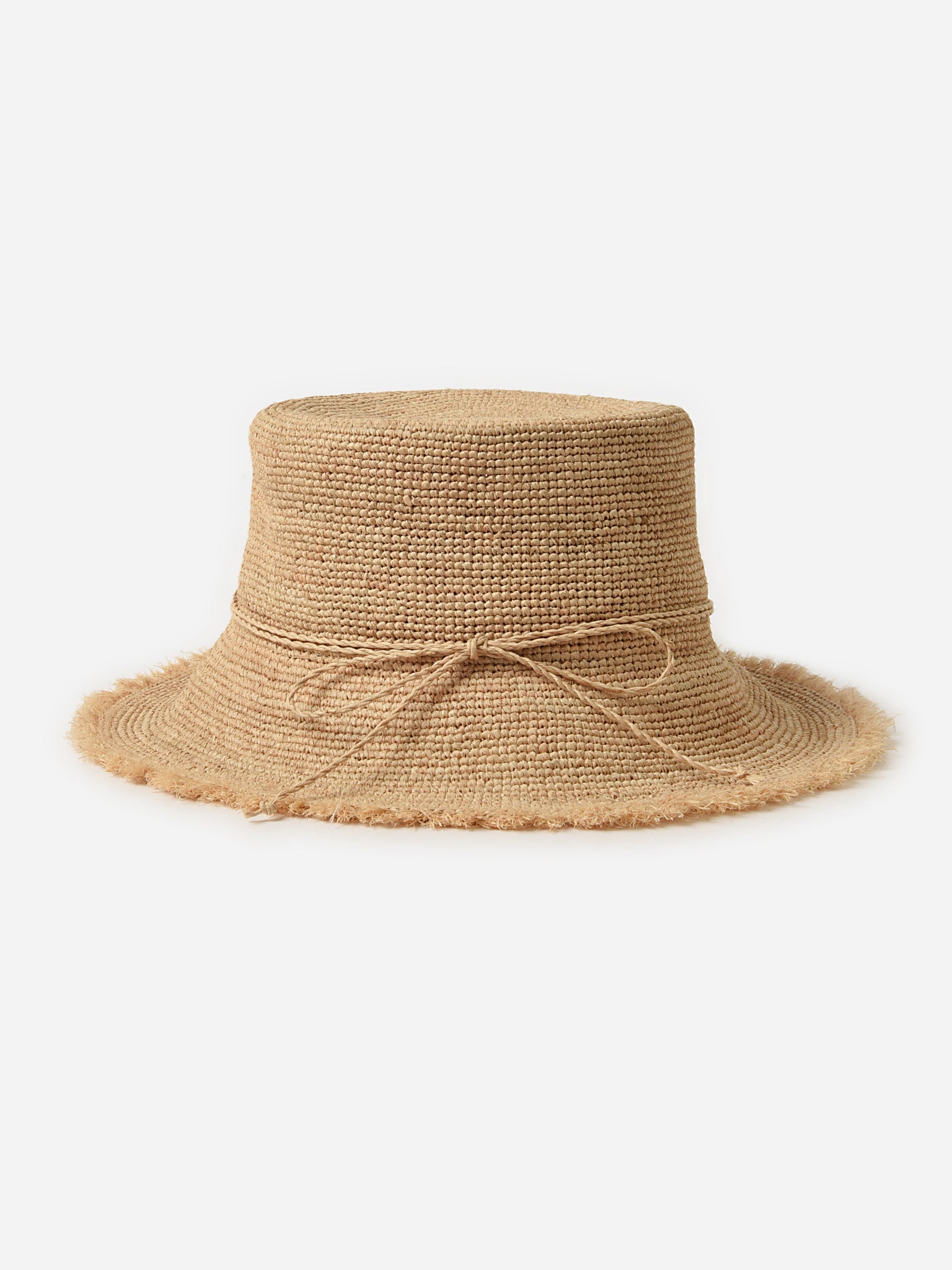 Hat Attack Women's Packable Raffia Bucket Hat - Saint Bernard