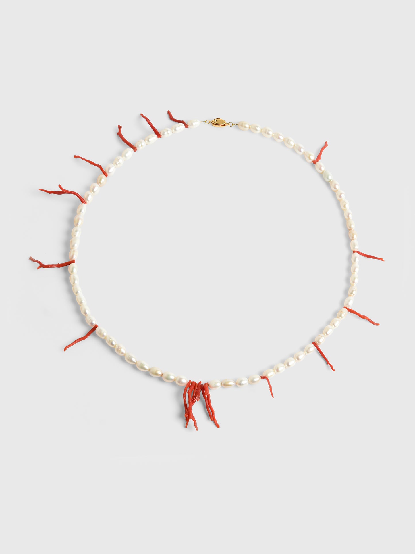 Timeless Pearly Coral Pearl Necklace - Saint Bernard