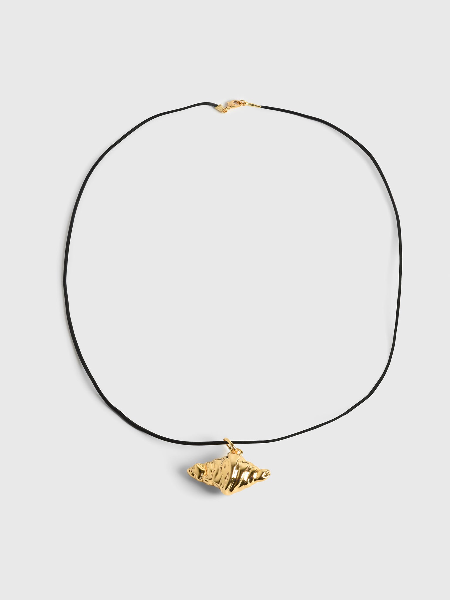 Timeless Pearly Croissant Cord Necklace - Saint Bernard