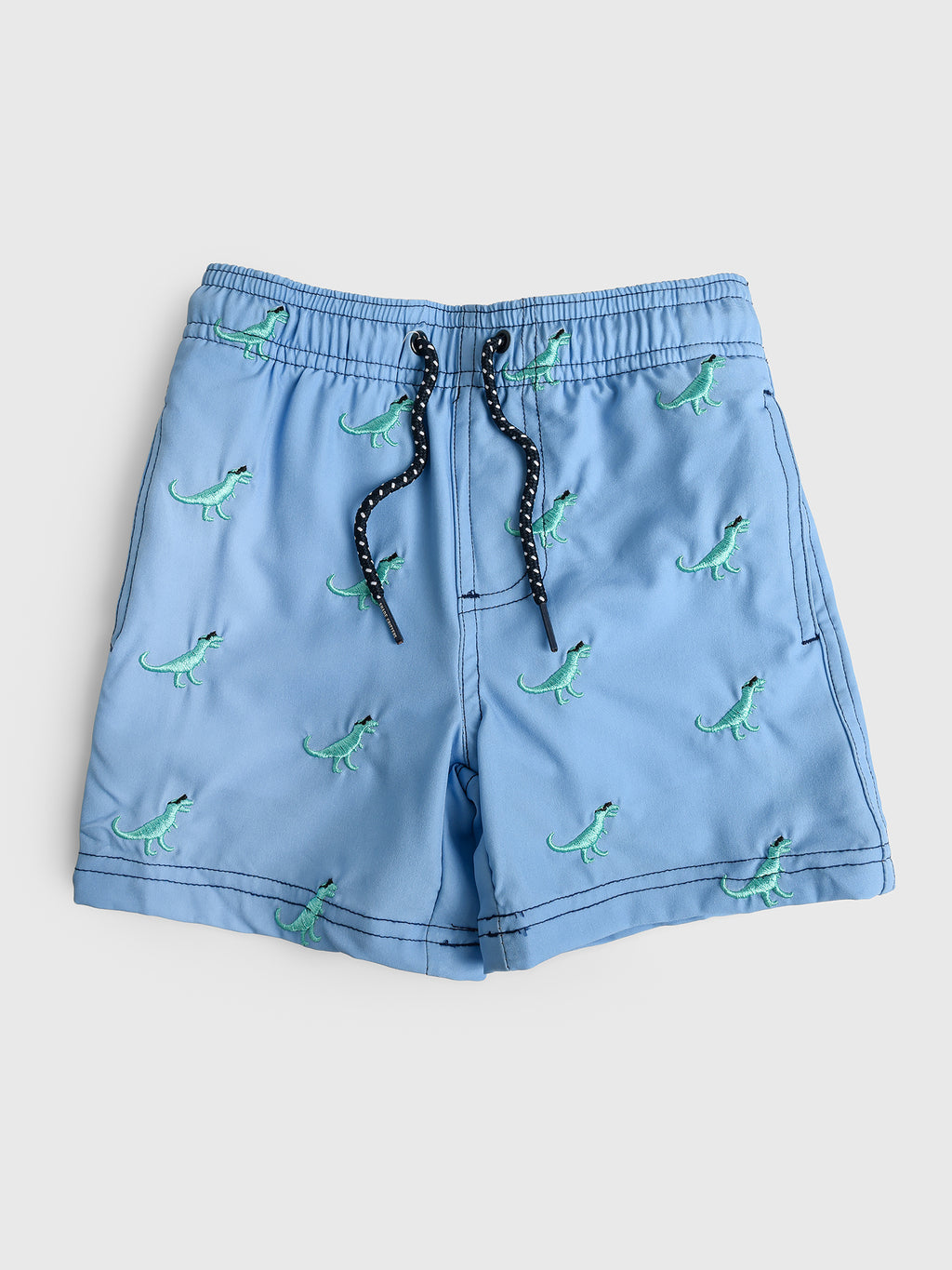 Shade Critters Boys' H2O Shadey Dinos Embroidered Swim Trunk - Saint Bernard