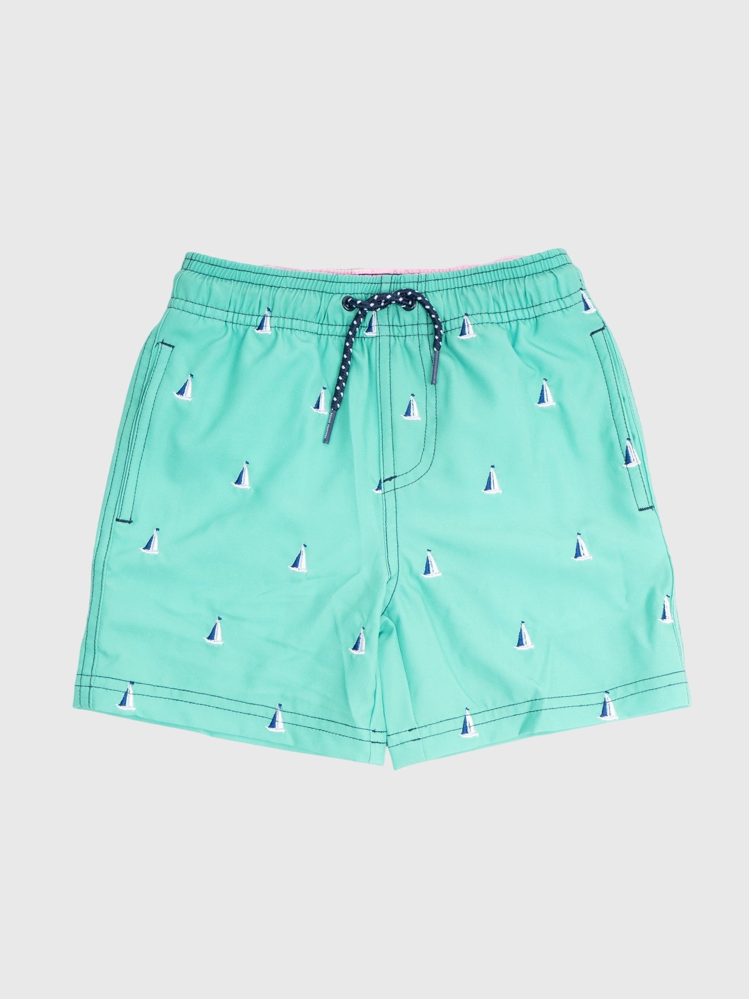 Shade Critters Boys' H2O Sails Embroidered Swim Trunk - Saint Bernard