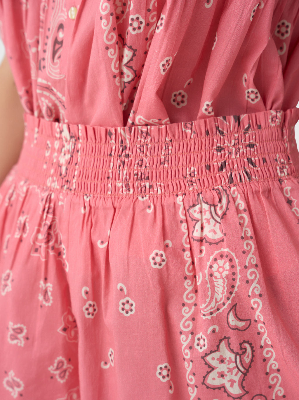 The Great Women's The Smocked Sleep Short - Saint Bernard