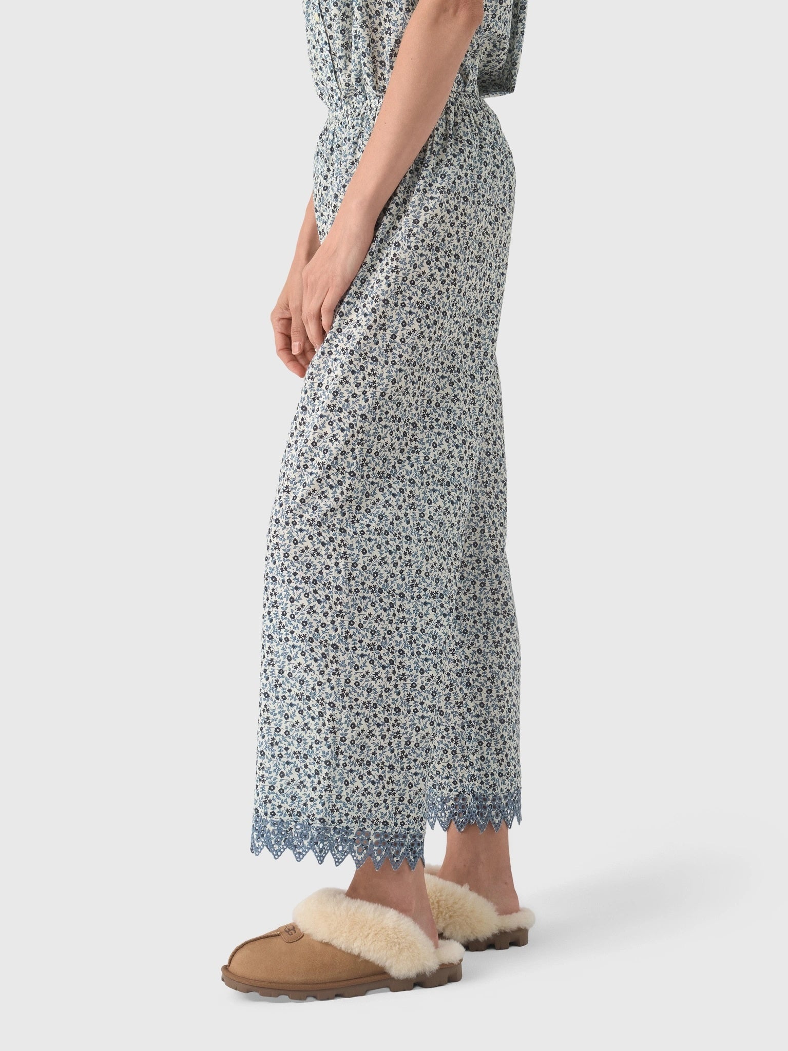 The Great Women's The Eyelet Easy Sleep Pant - Saint Bernard