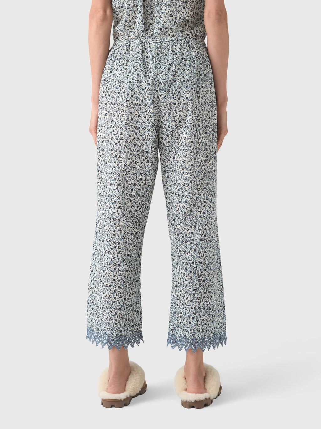 The Great Women's The Eyelet Easy Sleep Pant - Saint Bernard