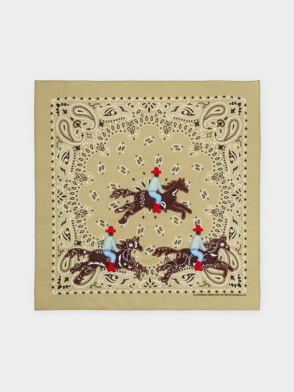 Stitched In The City Should've Been A Cowboy Embroidered Bandana - Saint Bernard