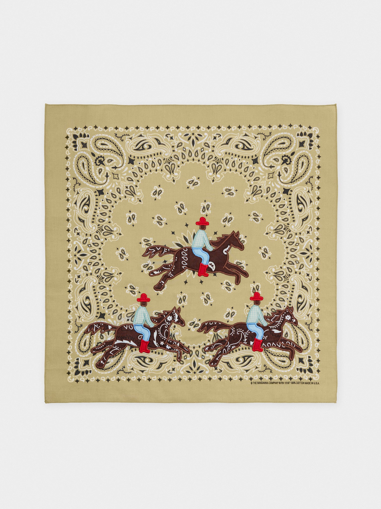Stitched In The City Should've Been A Cowboy Embroidered Bandana - Saint Bernard
