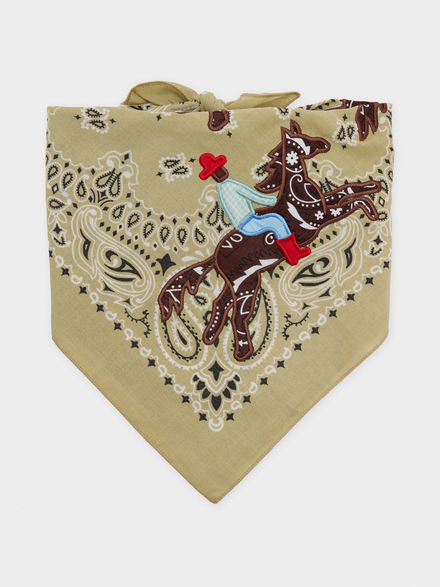 Stitched In The City Should've Been A Cowboy Embroidered Bandana - Saint Bernard