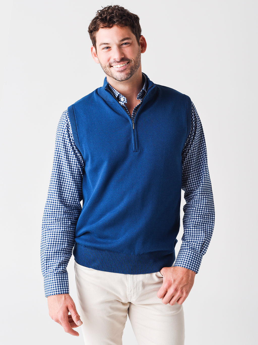 Saint Bernard Men's Blount Quart-Zip Sweater Vest - Saint Bernard