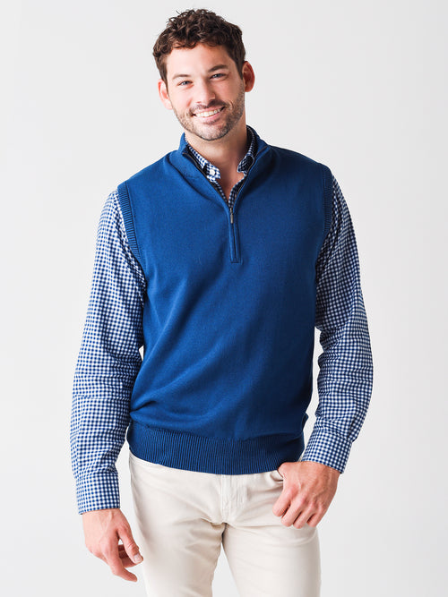 Saint Bernard Men's Blount Quart-Zip Sweater Vest