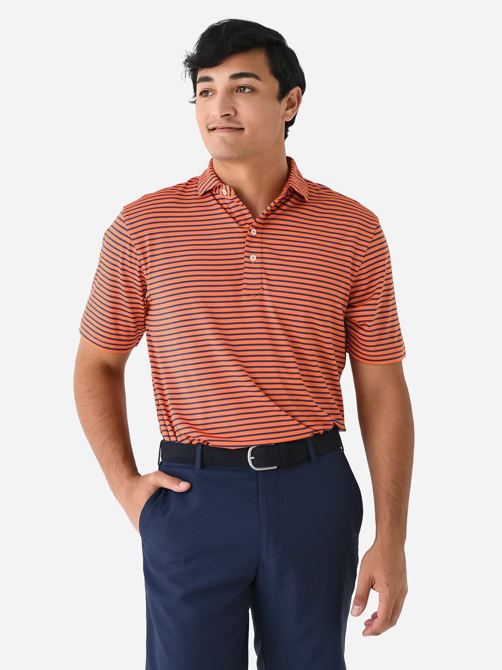 Saint Bernard Men's Miller Stripe Performance Polo - Saint Bernard
