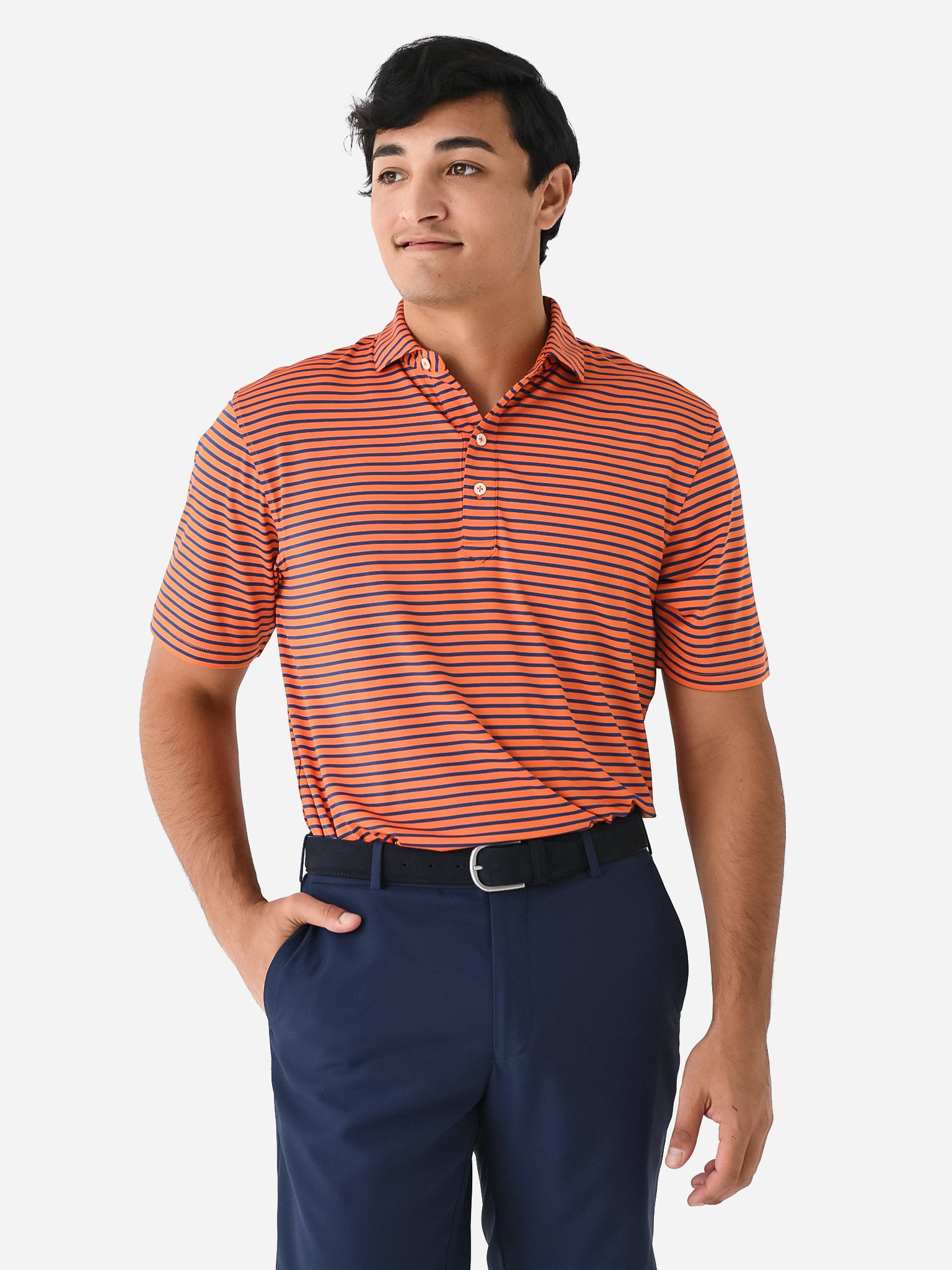Saint Bernard Men's Miller Stripe Performance Polo - Saint Bernard