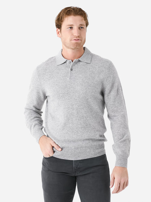 Saint Bernard Men's Wade 2-Button Cashmere Sweater - Saint Bernard