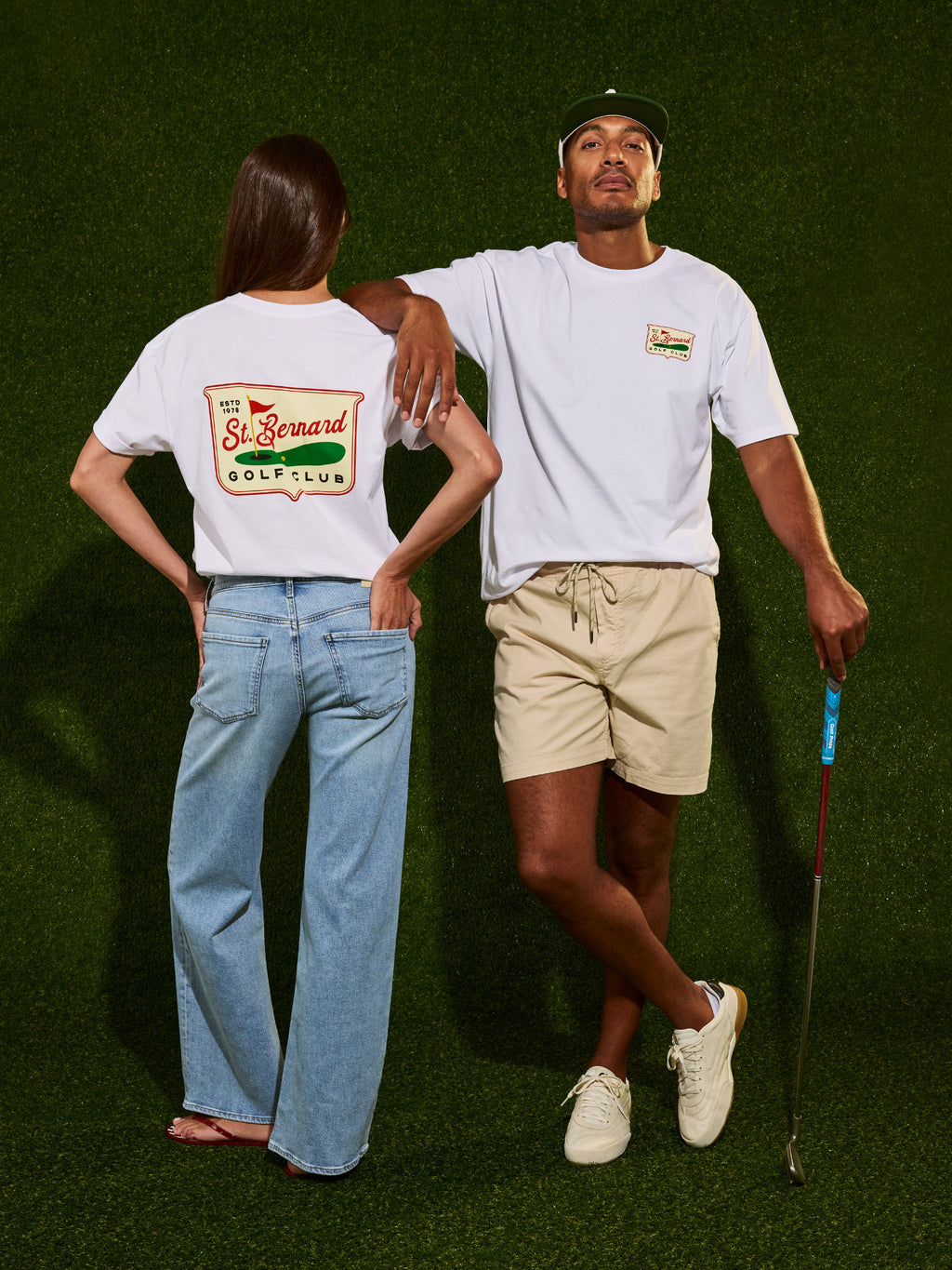 Saint Bernard Men's Golf Club Tee - Saint Bernard