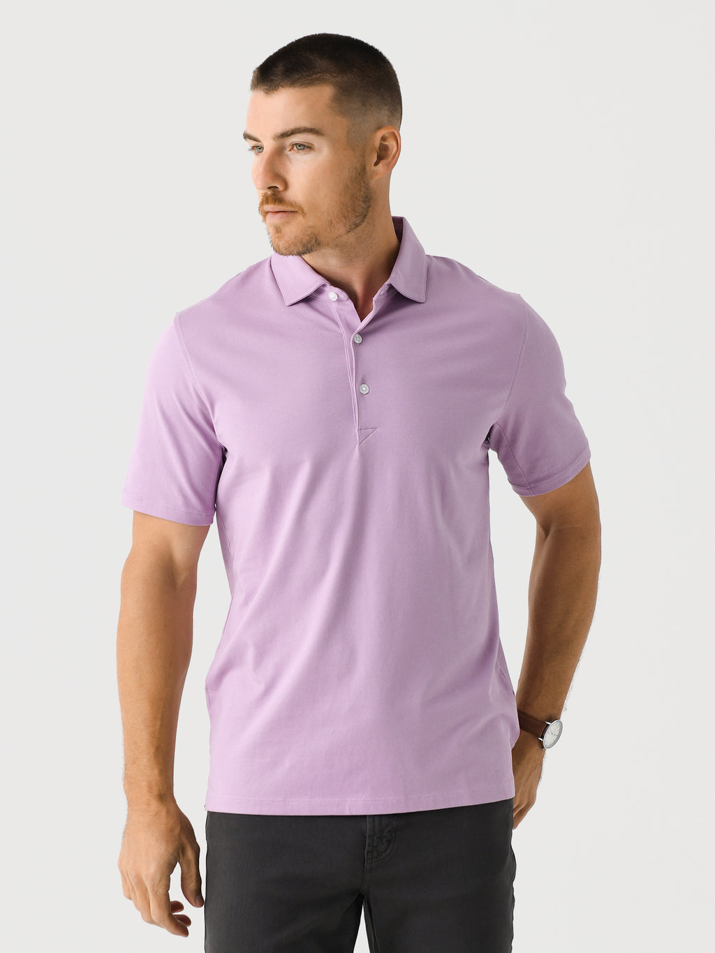 Saint Bernard Men's Hudson Retro Solid Polo - Saint Bernard