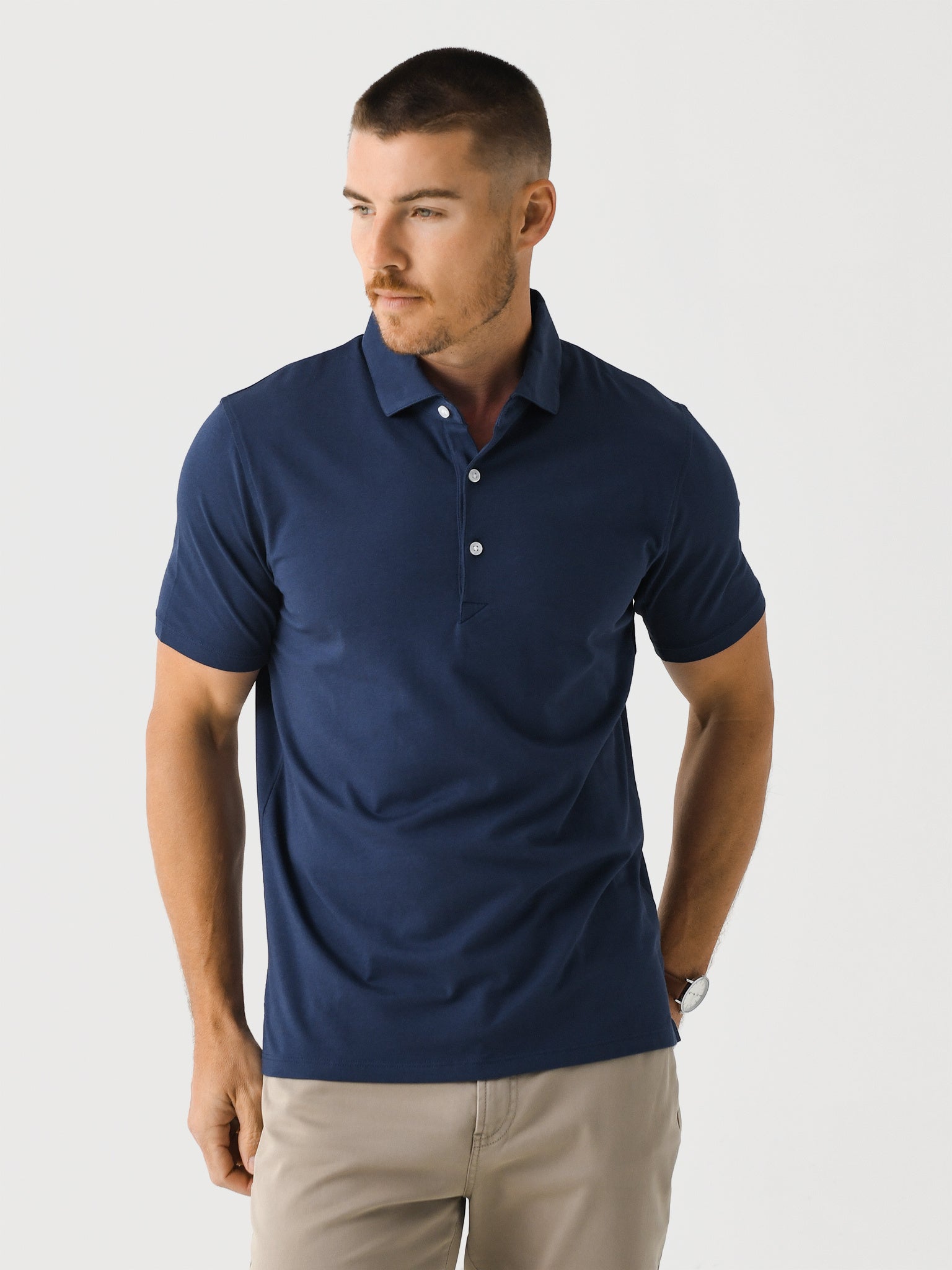 Saint Bernard Men's Hudson Retro Solid Polo - Saint Bernard