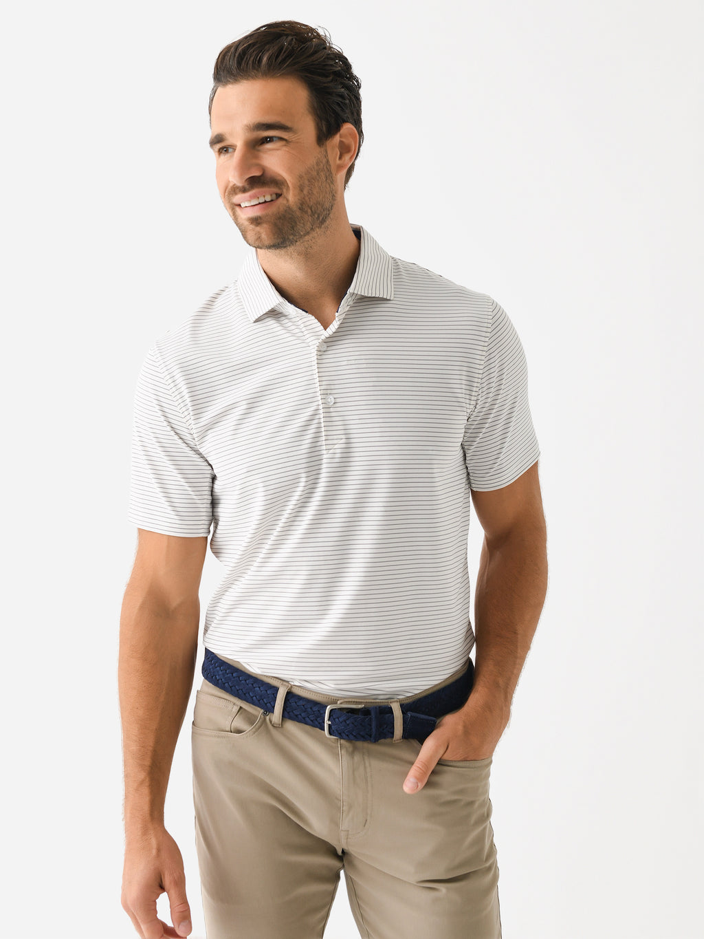 Saint Bernard Men's Taylor Winslow Stripe Polo - Saint Bernard
