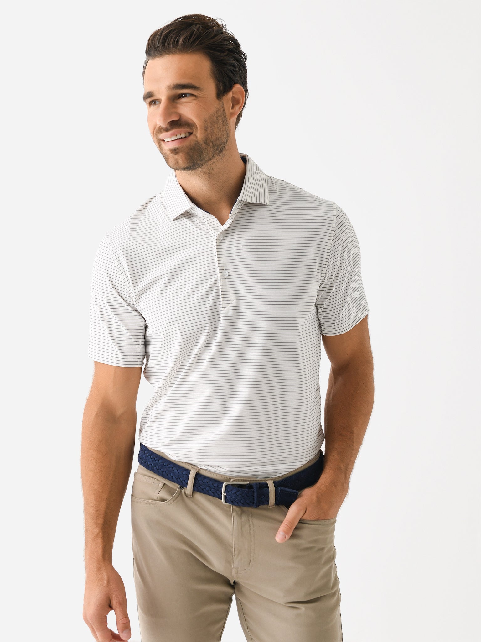 Saint Bernard Men's Taylor Winslow Stripe Polo - Saint Bernard