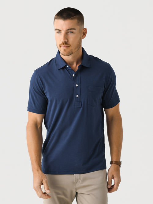 Saint Bernard Men's Leo Pima Modal Pocket Polo