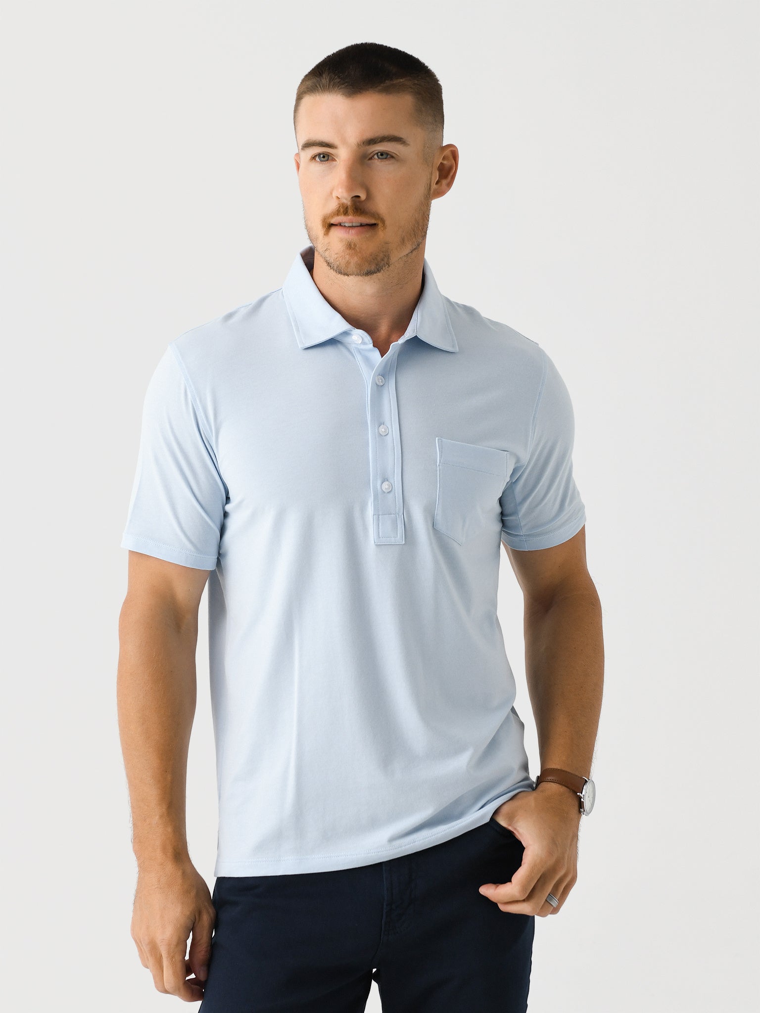 Saint Bernard Men's Leo Pima Modal Pocket Polo - Saint Bernard