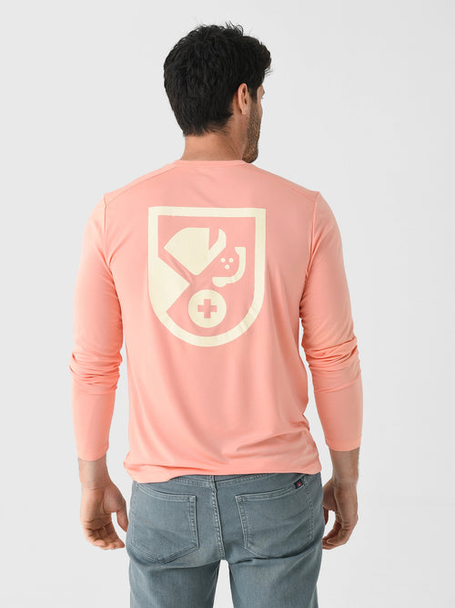 Saint Bernard Men's Badge Long Sleeve Sun Shirt