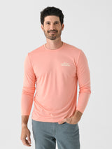 Saint Bernard Men's Badge Long Sleeve Sun Shirt - Saint Bernard