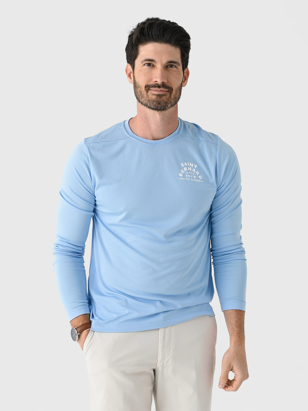 Saint Bernard Men's Turtle Long Sleeve Sun Shirt - Saint Bernard