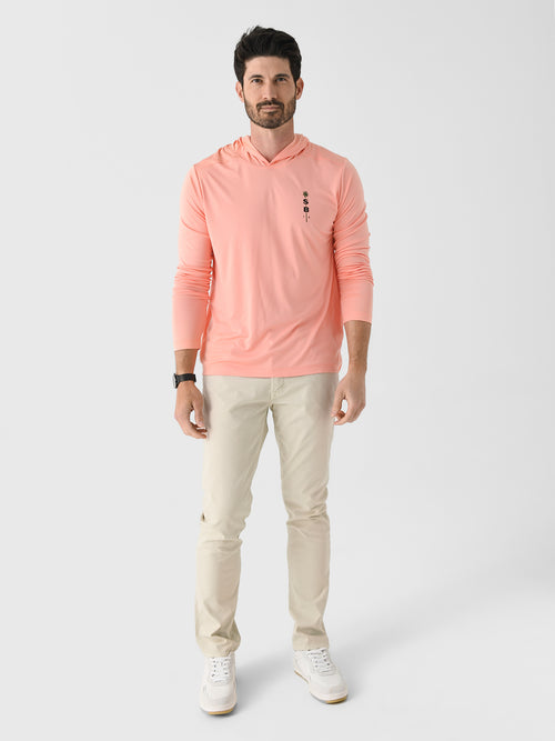 Saint Bernard Men's Palm Long Sleeve Hooded Sun Shirt