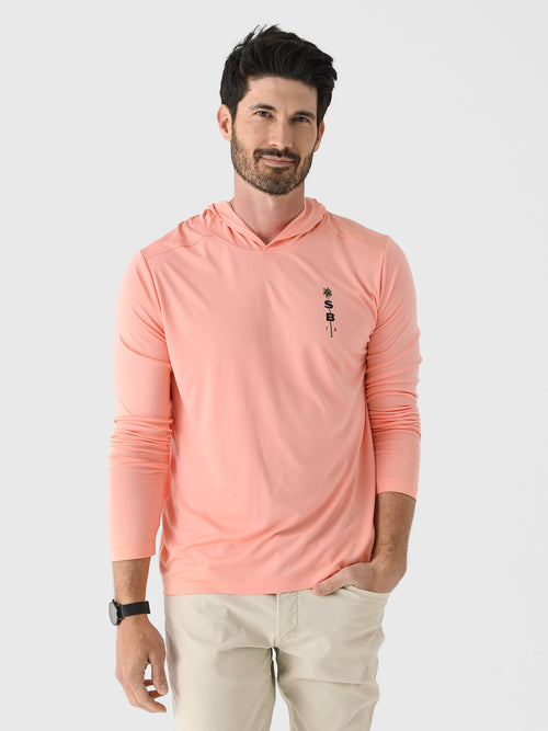 Saint Bernard Men's Palm Long Sleeve Hooded Sun Shirt