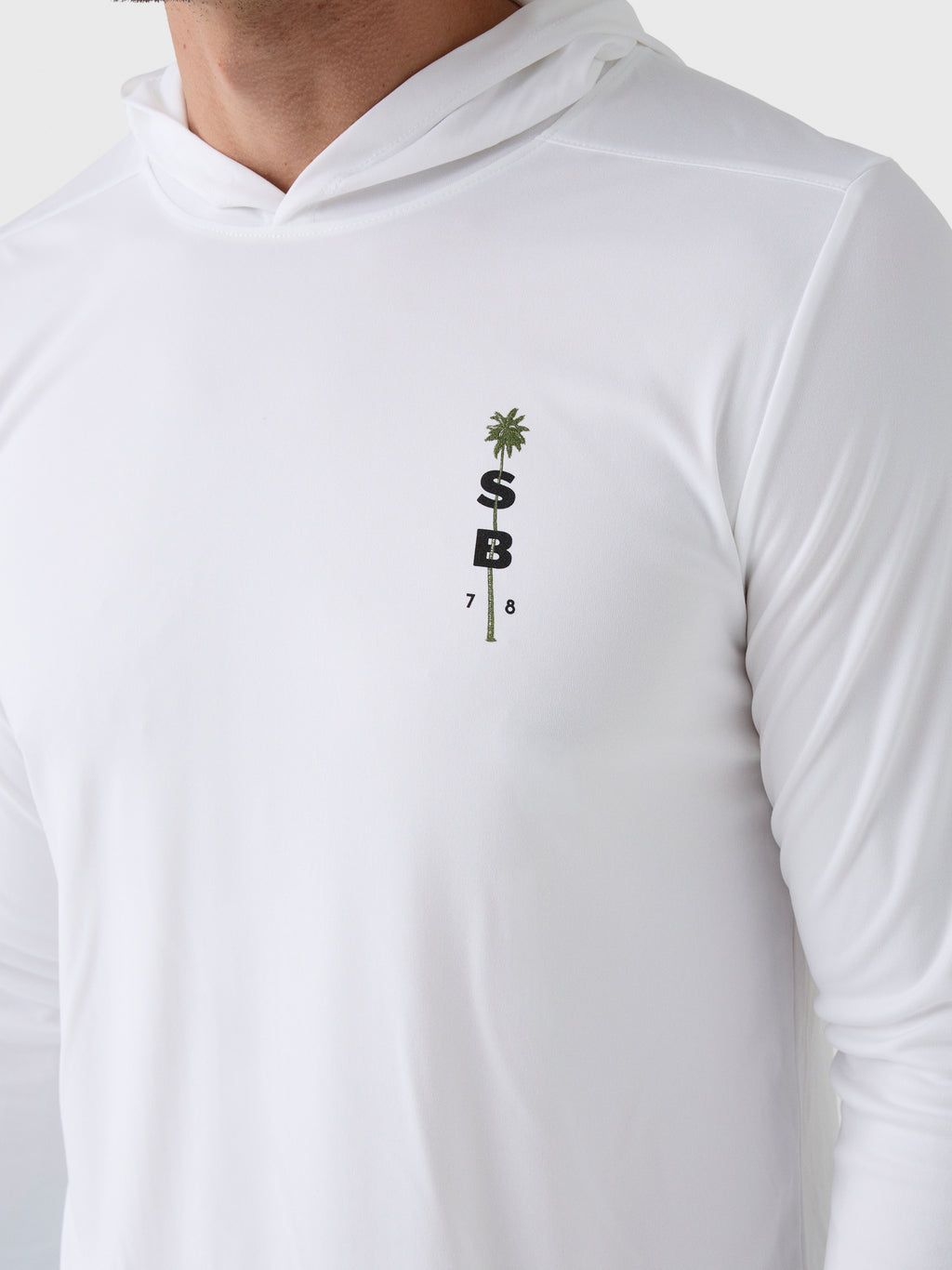 Saint Bernard Men's Palm Long Sleeve Hooded Sun Shirt - Saint Bernard