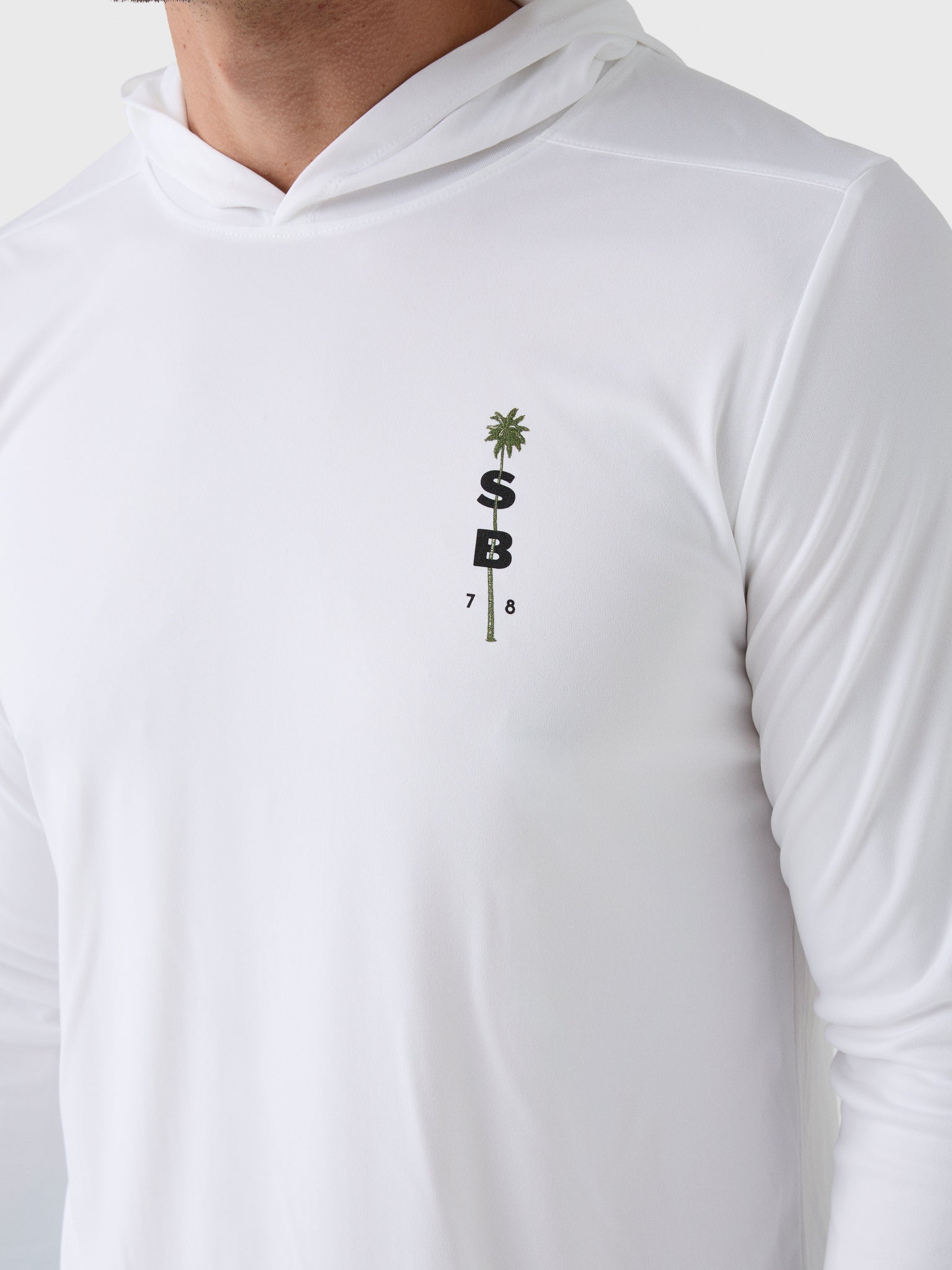 Saint Bernard Men's Palm Long Sleeve Hooded Sun Shirt - Saint Bernard