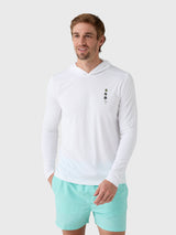 Saint Bernard Men's Palm Long Sleeve Hooded Sun Shirt - Saint Bernard