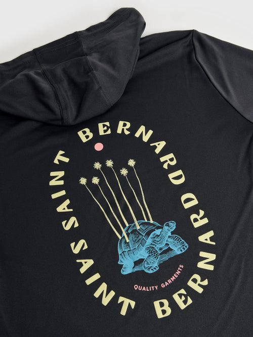 Saint Bernard Boys' Turtle Long Sleeve Hooded Sun Shirt