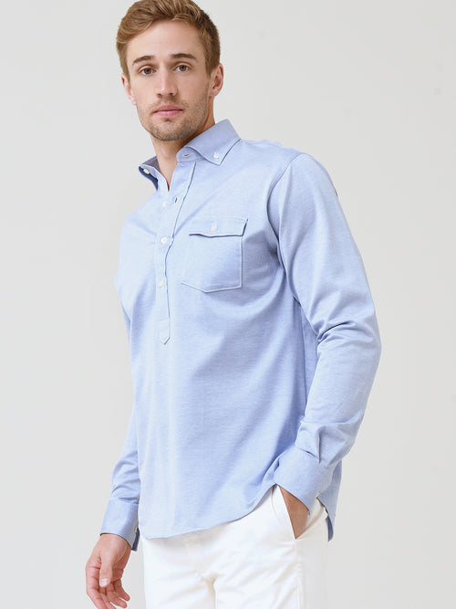 Saint Bernard Men's Logan Long Sleeve Popover Shirt